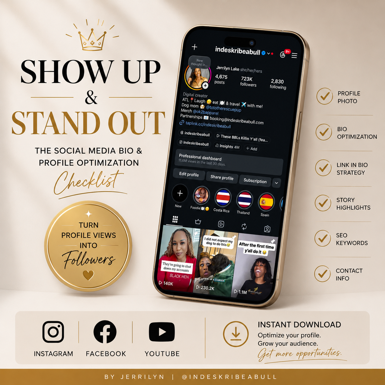 Social Media Bio & Profile Optimization