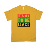 "It's OK to Be Black" TRICOLOR BLOCK Tee Shirt
