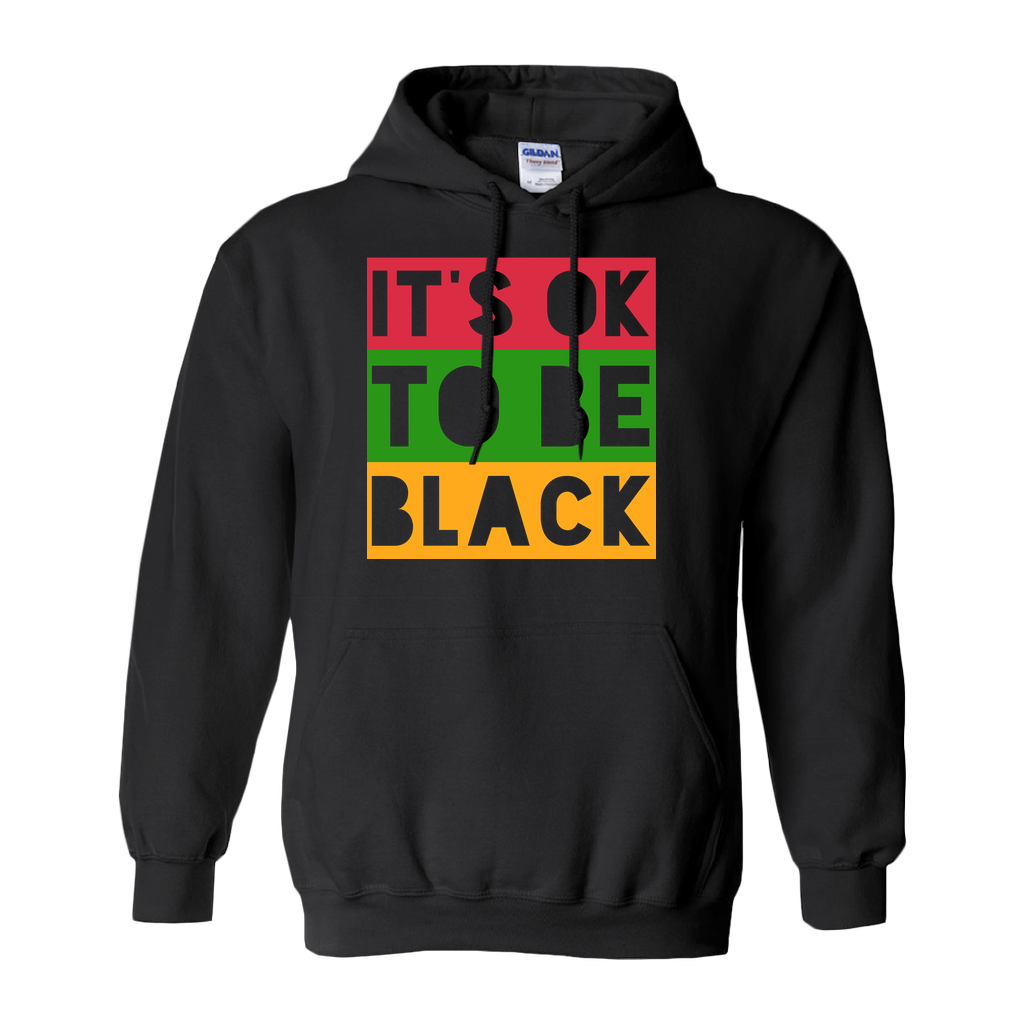 "It's OK to be Black" Tricolor Block Hoodie