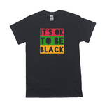 "It's OK to Be Black" TRICOLOR BLOCK Tee Shirt