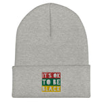 "It's OK To Be Black" Tricolor Block Beanie