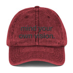 "Mind Your Own Vision" Denim Hat