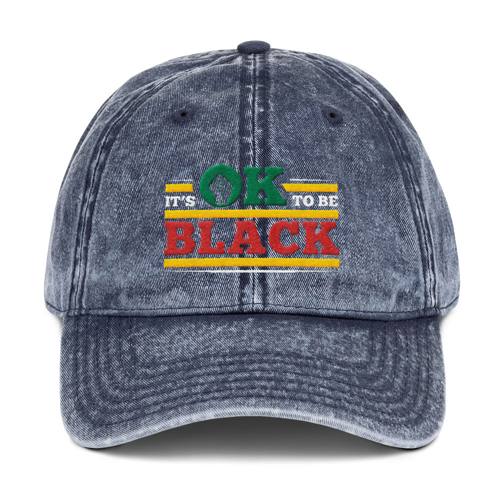 "It's OK to be Black" Denim Hat