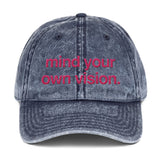 "Mind Your Own Vision" Denim Hat