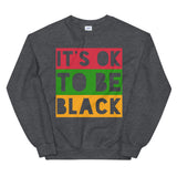 "It's OK To Be Black" Tricolor Block Sweatshirt