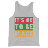 "It's OK To Be BlacK" Tricolor Block Tank Top